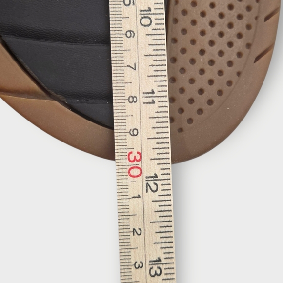 Rainbow East Cape Sandals Men’s Size 11 / 12 Molded Rubber Suede Dark Brown - Picture 8 of 8